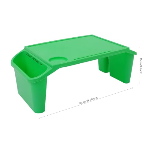 12‑Pack Green Kids Lap Desk Trays, Pp Plastic Multipurpose Activity Tray