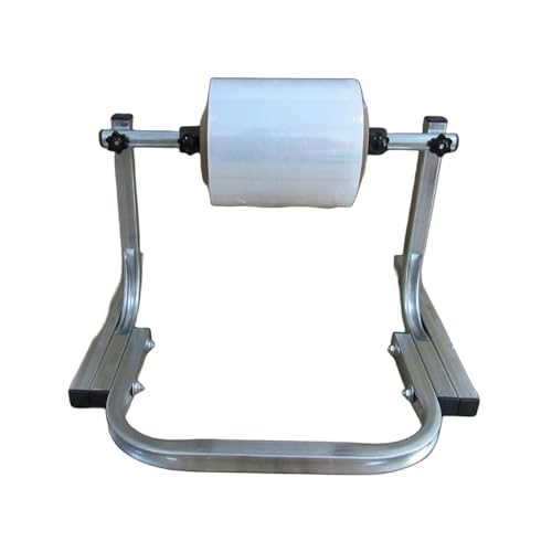 Vertical Bubble wrap roll Holder, Bubble Wrap Roll Dispenser Silver Multiple Sizes Desktop Manual Cushion Foam Holder(110x40x25cm)