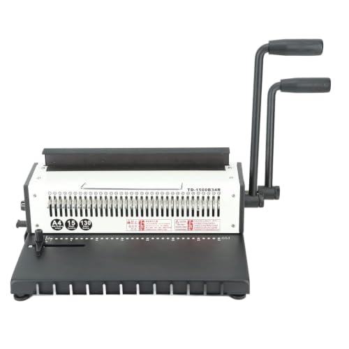 34-Hole Coil Binding with Adjustable Punch for A4,A5,Letter Paper (RoundHole)