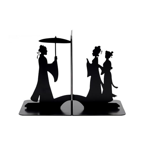 Book Organizer 1 Pair Decorative Book Ends Metal Bookends for Heavy Books Vivid Shelf Decor