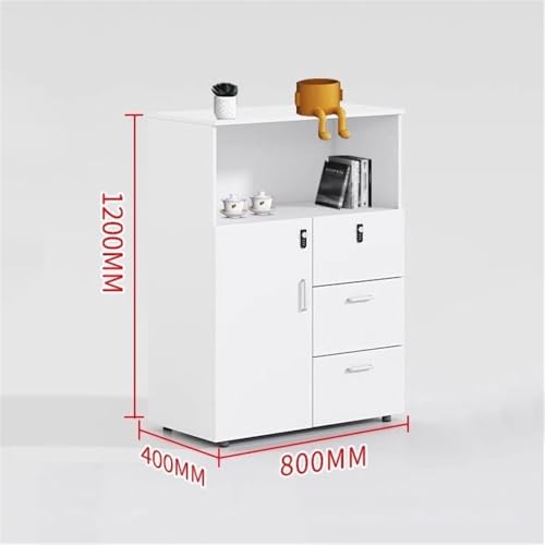 CAOJLjiaxiang-2012 File Cabinet Filing Cabinet Short Cabinet Printer Cabinet Office Organizer Filing Cabinet Partition Storage Cabinet Locking Drawer Cabinet Office Cabinet(Black)