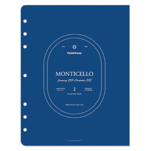 FranklinCovey - Monticello Weekly Ring-Bound Planner (Monarch, Jan 2027 - Dec 2027)