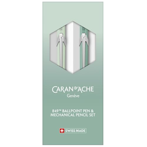Forest Mist 849 Ballpoint and Mechanical Pencil Set by Caran d'Ache