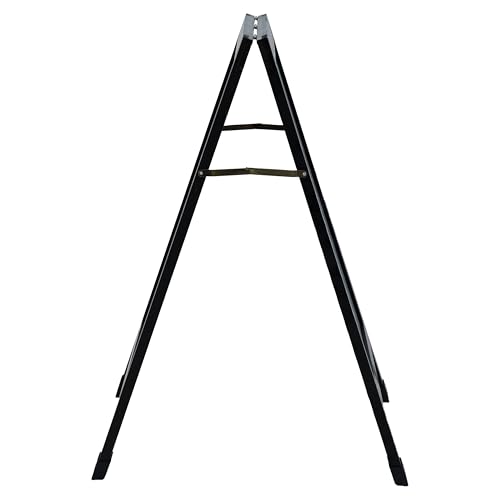 Sunnydaze Magnetic A-Frame Chalkboard Sign - 40- x 20-Inch - Black