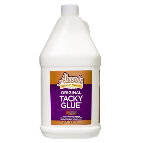 Aleene's Original Tacky Glue, All Purpose Adhesive, Perfect for Crafts and DIY Projects, Dries Fast and Clear for Large Projects, Refills, 128 fl oz, 1 Gallon