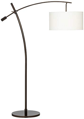 Possini Euro Design Raymond Bronze Adjustable Boom Arc 69" Tall Floor Lamp