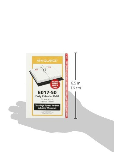 AT-A-GLANCE 2016 Loose Leaf Desk Calendar Refill (AAGE01750)