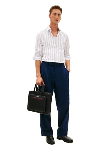 Tommy Hilfiger Men's Foundation Computer Bag, BLACK One Size
