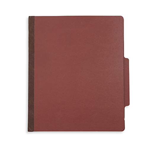 Blue Summit Supplies 10 Classification Folders, 1 Divider, Red