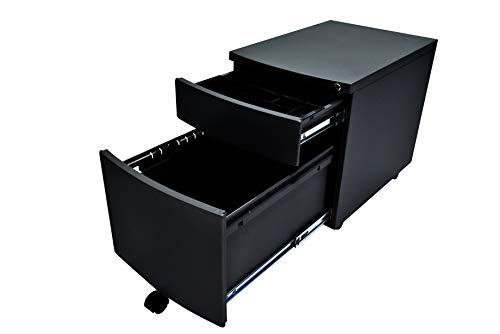 Ergohuman Eurotech Seating T1-PD01ABF-BK Mobile Pedestal, Black