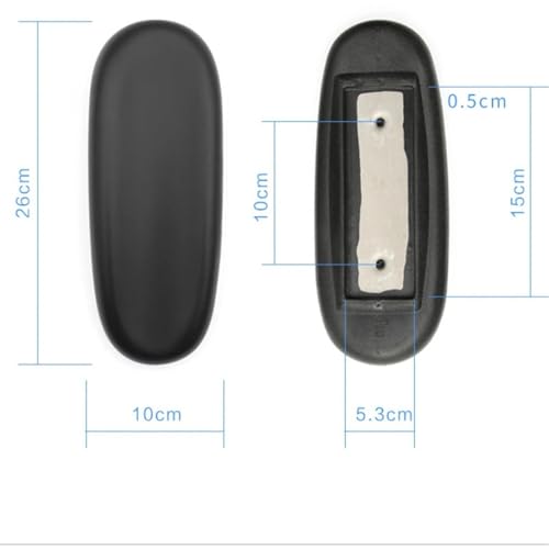 ZMZZVNTFR Adjustable Plastic Chair Armrests, Swivel & Lifting Arm Pads for Office & Gaming Chair Replacements(J 2pcs)