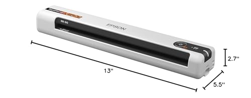 Epson RapidReceipt RR-60 Compact Mobile Document Scanner Receipt