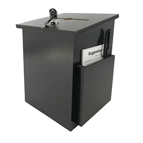 ZEELYDE Donation/Charity/Suggestion Box,Charity Donation Suggestion Suggestion Box Church Supplies Wooden Dedication Vote Hanging Wall with Lock Box Donation Box Dedication Prayer Box