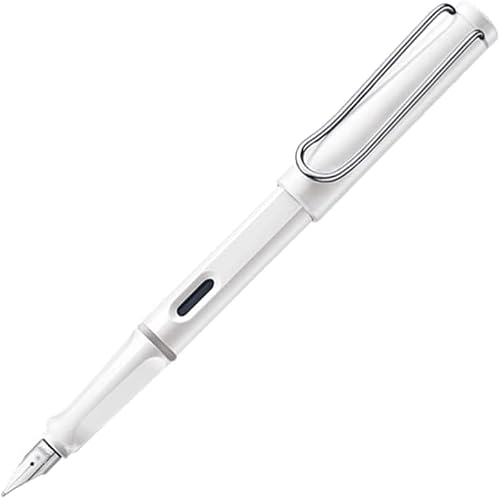 USZWBY Vintage Pens Fountain Pens for Writing Stunning Luxury Writing Pens Calligraphy Pen Best Pen Gift Perfect for Men and Women Lacquer Pen for journaling（White-0.5mm）