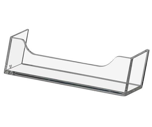 Marketing Holders 750 Pack Business Card Pocket for DIY Attachment Clear Acrylic Slot Holds 3.5" x 2" Printed Materials