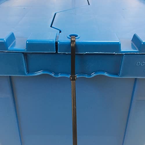UBMOVE Storage Plastic Tote Crate, 27"x16.9"x12.5", 5 Pack