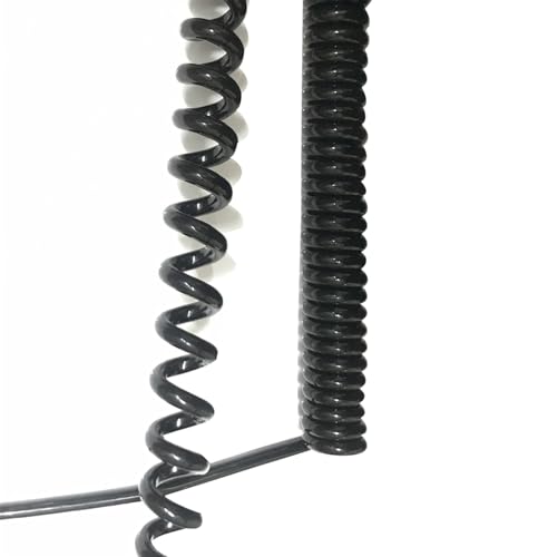 1 Meter 10 Core Coiled Mains Flex Spring Cord Extensible Wire Cable OD 10mm