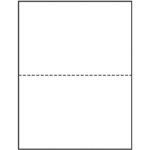 Perforated Paper, 5-1/2" From Bottom, 24#, White, 2500 Sheets/5 reams