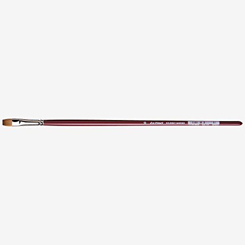 da Vinci Oil & Acrylic Series 1810 Oil Paint Brush, Bright Kolinsky Red Sable, Size 10 (1810-10)