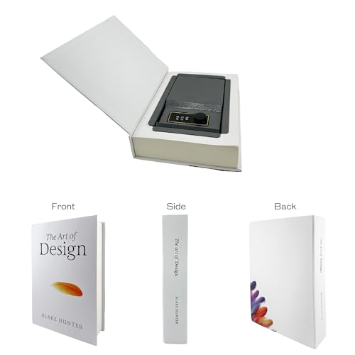 Real Paper Diversion Book Safe with combo lock- Secret Box Collection Box- Art of Design. Safe for money, disguised safe, real book pages, money hiding, diversion safe.