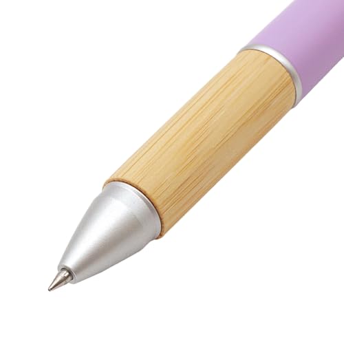 Mitsubishi Pencil Multifunction Pen 4&1 Jet Stream BAMBOO (Bamboo) MSXE5-2000B-05 (Ballpoint Pen Black/Red/Blue/Green, 0.5mm + Mechanical Pencil 0.5mm) (Lilac Bouquet)
