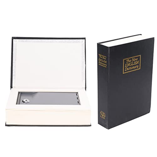 Key Lock Box Safe Storage Waterproof Organizer Secret Cabinet Outdoor Diversion Book High Security,Simulation Deposit with 2,Money Hiding School Travel