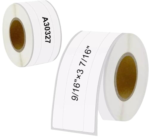 File Folder Labels, 87 x 14 mm, 130 Labels per Roll, Compatible with Model 450, Pack of 2–30 Rolls(2 Rolls)