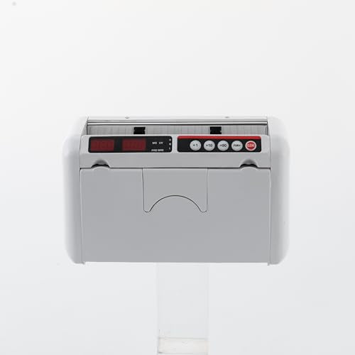 Money Counter Machine, Portable Bill Counter with MG Detection and LED displays, 800 Notes/Min Banknote Counter for Small Business Home Office Retail