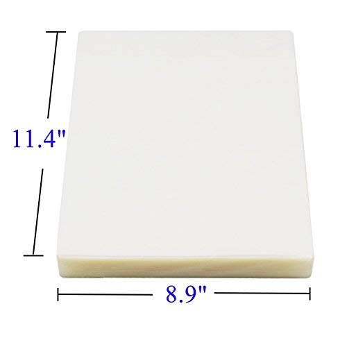 Immuson Thermal Laminating Pouches 8.9 x 11.4, 5 Mil Thickness, Crystal Clear Finish, 300 Pack