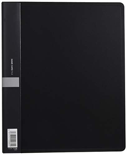 Collect CF-7110-BK Business Card File, Black, A4-L