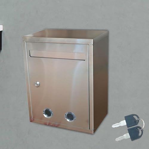 RYGVPR Suggestion Box Donation Box with 2 Keys Organizer Ballot Comment Box Tip Money Box for Contest Feedback Ballots School Voting