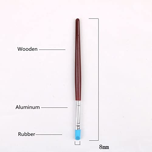 HBJWOV 5pcs Rubber Silicon Tip Paint Brushes for Watercolor Oil Painting Shaping Carving Tool Sculpture Clay Tools