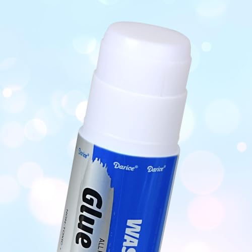 Darice Giant Glue Sticks, Large 115-gram/4.05oz Jumbo XL Glue Stick - Washable, Non-Toxic - Classroom School Supplies - 6 Pack