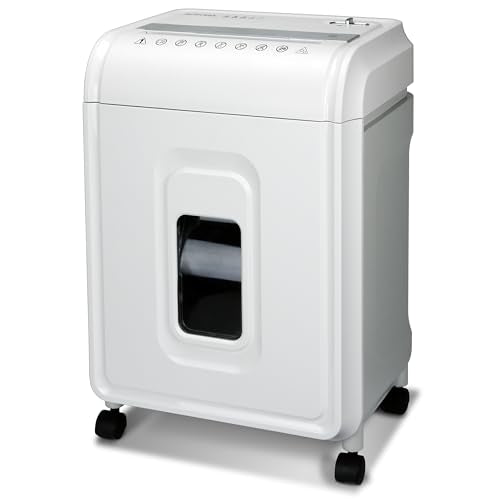 Aurora High-Security 12-Sheet Micro-Cut Paper/CD and Credit Card Shredder with 5.7 Gallon Pullout Basket / 60 Mins Running Time/Security Level P-4