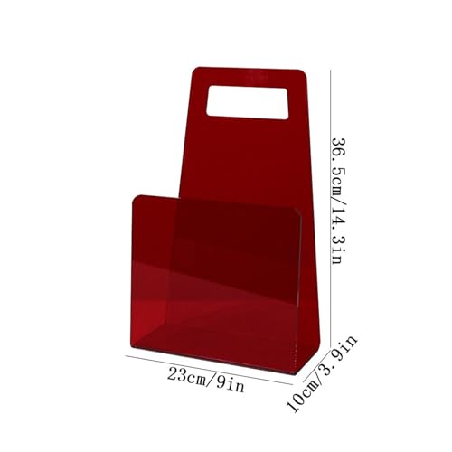 Office Bookshelf U-Shaped Acrylic Handheld Bookshelf Geometric Minimalist Portable Storage Rack
