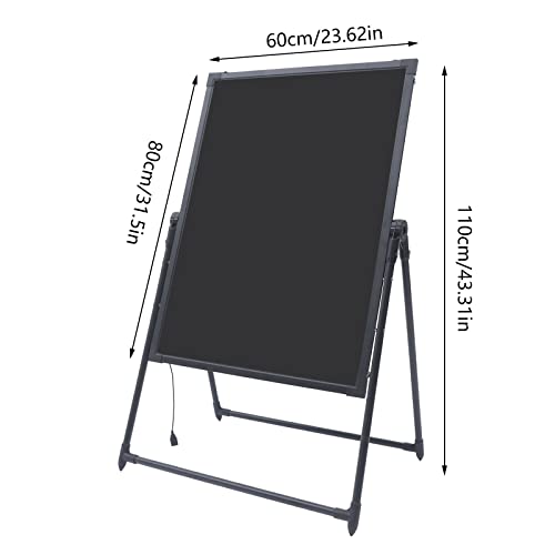 LED Message Board, Adjustable Height, Hanging/Standing Dual Use with 7 Colors & 4 Modes (Flash/Strobe/Fade/Smooth), Menu Board for Restaurant, Bar, Cafe & Ads - Fluorescent Board, 32 x 24''