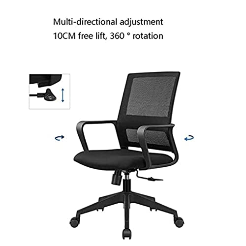 Office Chair Office Chair Adjustable Desk Chair Ergonomic Computer Chair High Stretch Mesh Executive Chairs Silent Wheels Managerial Chairs Comfortable