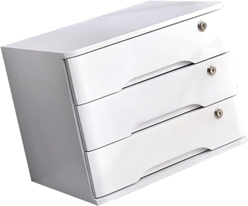 Drawer Organizers Flat File Cabinet, Office Home School Desk Drawers Organizer and Accessories, Locking Filing Cabinet 2/3/4 Drawers(Size:3 layer)