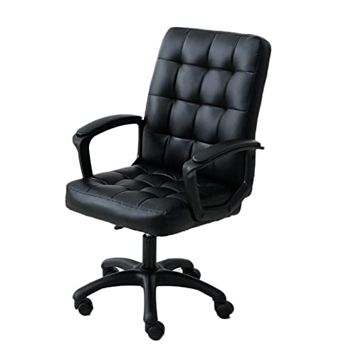 POCHY Flexible Office Chair Office Chairpu Leather Desk Chair Height Adjustable Rotating Computer Chair for Home Managerial Chairs Executive Chairs Cozy