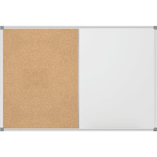 Maul Combiboard MAULstandard, 120 x 90 cm, whiteboard, pin board, magnetic, writable, aluminium frame