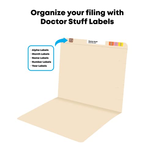 Top Tab Manila File Folders, Doctor Stuff, Reinforced Folder with Full Cut Top Tab, 14 pt, Letter Size, Manila, Carton of 250