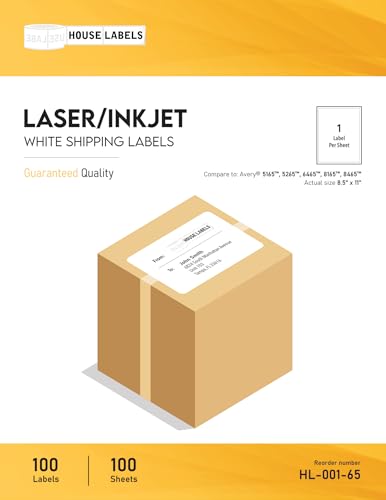 HouseLabels 80-up Address Labels (1/2" x 1-3/4") with Blackout Technology