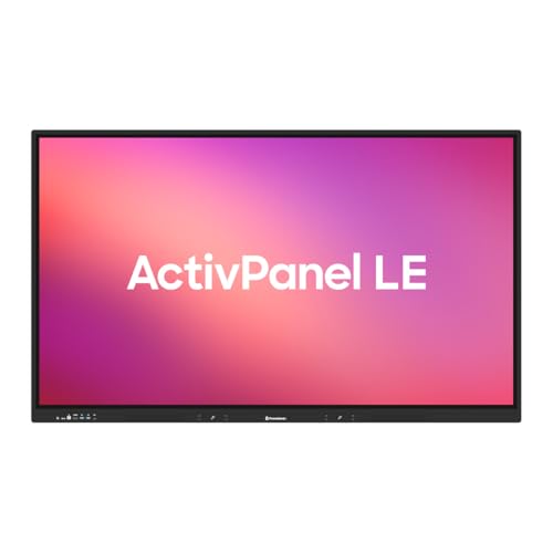 Promethean ActivPanel LE 86” High Specification Digital Whiteboard, 4K UHD, Interactive Display, Android OS, EDLA Certified, 3 Year Onsite Support