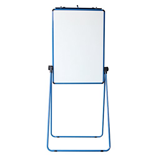 VIZ-PRO ECO Magnetic U-Stand Whiteboard/Flipchart Easel, 28 X 36 Inches, Blue