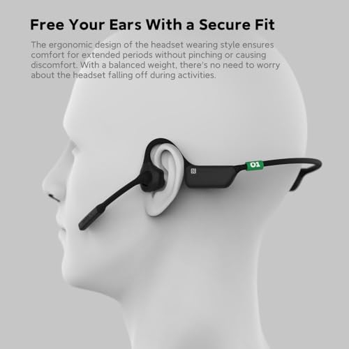 VAXIS Litecomm V1 2 Users Full-Duplex Wireless Headset Intercom System with NFC Pairing and 350m/1148ft Range for Team Communication, Movie Shoot Live Show Real-time Monitoring (1.9GHz)