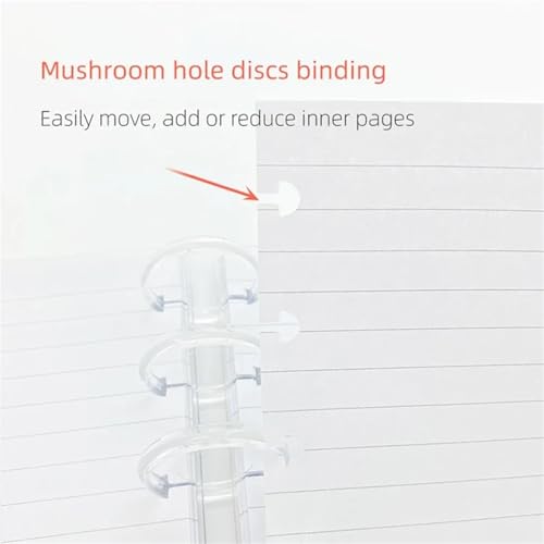 1000pcs Plastic Loose Leaf Binder Rings for Office School Supplies