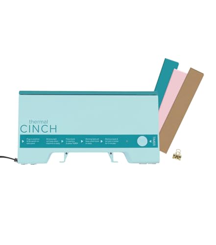 We R Memory Keepers Thermal Cinch Binding Machine Mint 12 Inch, Includes Thermal Book Binding Machine, Book Spines, and Clips, Create DIY Journals, Notebooks, Scrapbooks, Photo Books, and Documents