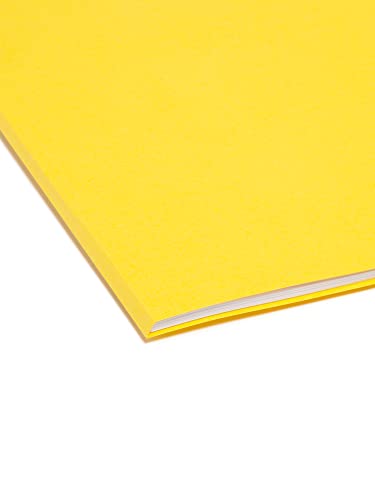 Smead Colored File Folder, 1/3-Cut Tab, Letter Size, Yellow, 100 per Box (12943)