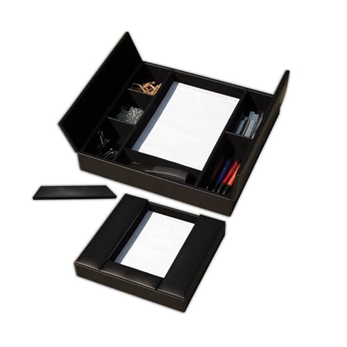 Dacasso A1390 Leatherette Enhanced Conference Room Organizer Leatherette Conference Room Organizer, Black