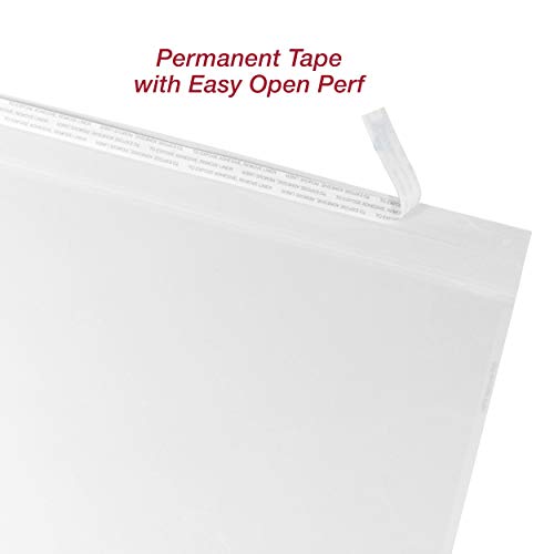 EnvyPak Clear Booklet, Photo & Postcard Envelope, Permanent Peel and Seal Closure - Holds 5" x 7″ Insert (500)